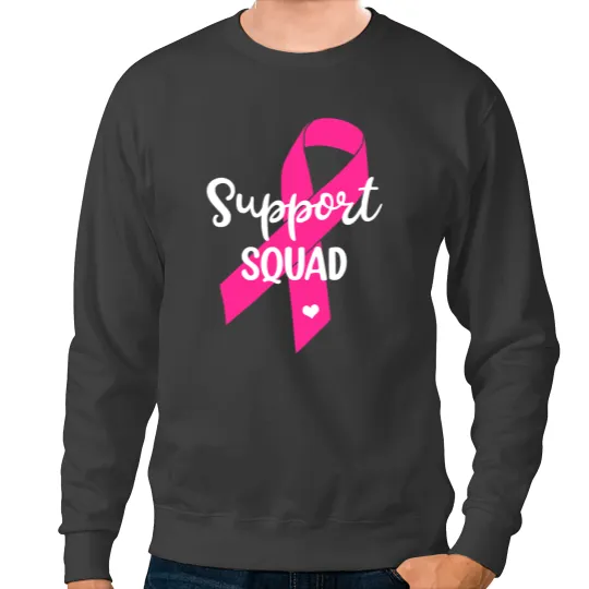 BC Mens Womens Kids Support Squad Breast Cancer Support Squad Cancer Sweatshirts