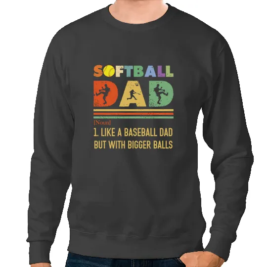 Baseball Gift Softball Dad like A Baseball Dad baseball Dad Sweatshirts