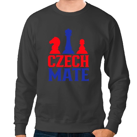 Czech Mate Czech Republic Chess Player Chess Club Sweatshirts