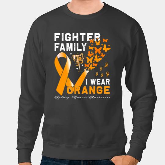 Kidney Disease Orange Ribbon Resist the Storm Kidney cancer Awareness 5 Sweatshirts