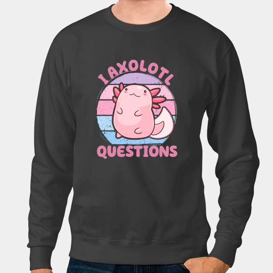 Axolotls Animals i Axolotls questions Kids youth adults retro funny Axolotls 2Axo Sweatshirts
