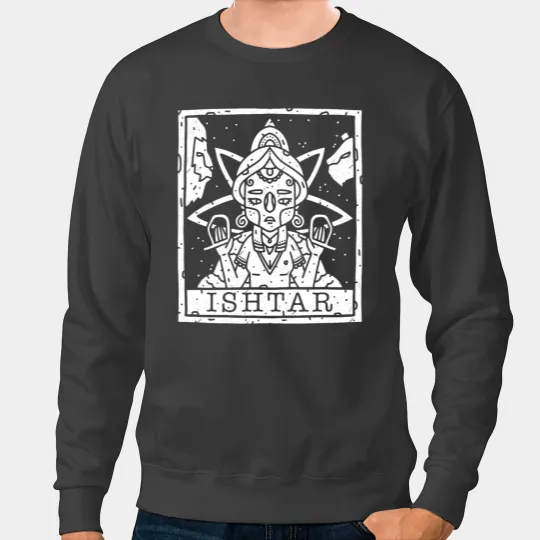 Astronauts Ancient Astronauts Tarot Sumerian Deity Ishtar Gothic Sweatshirts