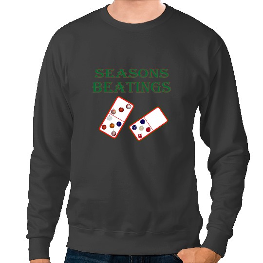 Dominoes Game Pieces Christmas Balls Double Six Dominoes Sweatshirts