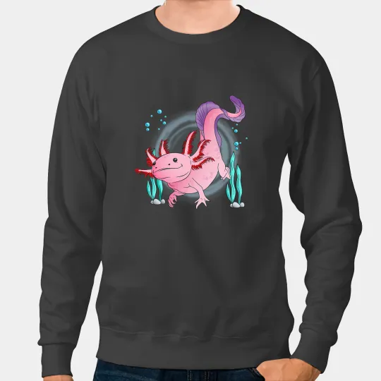 Axolotls Animals Mexican Walking Fish Salamander Axolotlss GiftAxo Sweatshirts