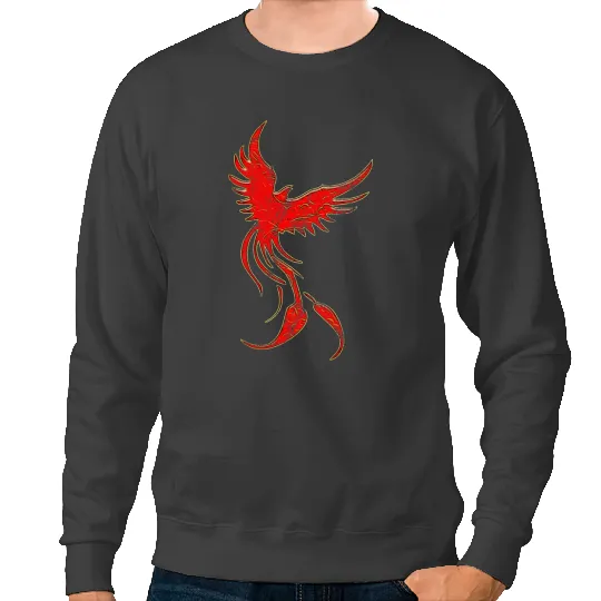 Firebird Mythology Legend Phoenix Bird Flames Juggling Natur 1 Sweatshirts