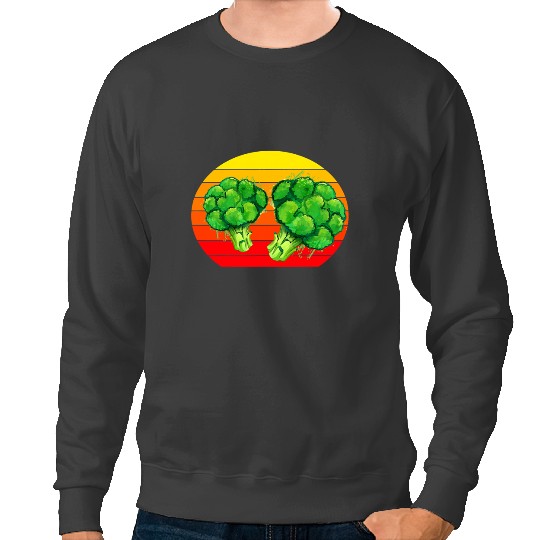 Beautiful Broccoli Sunset Sweatshirts