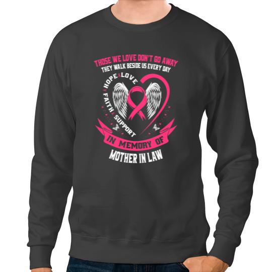 BC Memorial Gifts Loss of Mother In Law Breast Cancer Awareness Cancer Sweatshirts