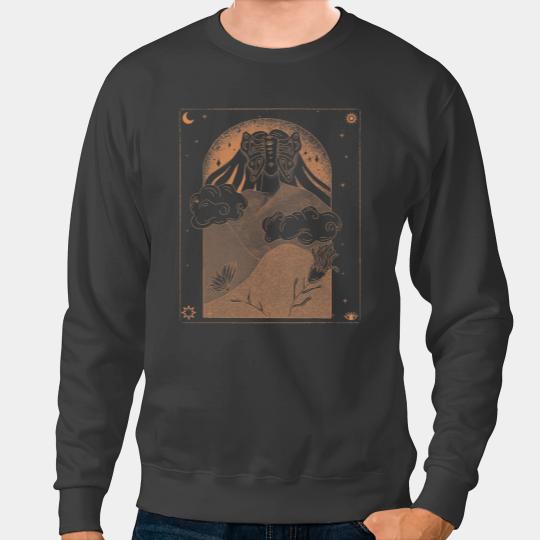 Celestial Boho Aesthetic Witchy Witch Vibes Tarot Card Sweatshirts