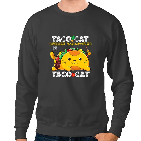 black cats Paws TacoCa For Kids Taco Cat Cinco De Mayo TacoCat Tacos Kids Sweatshirts