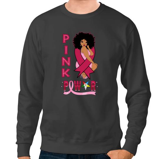 BC OES Sister Pink Power Eastern Star Breast Cancer Awareness Cancer Sweatshirts