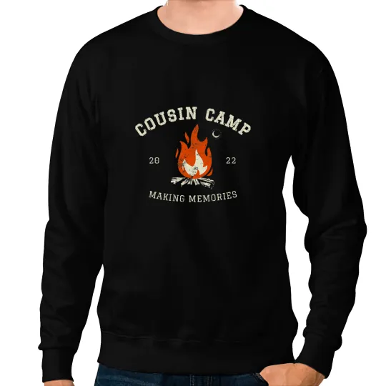 Camping Camp Cousin Camp Making Memories Campfire Camping Vacation Camper Sweatshirts