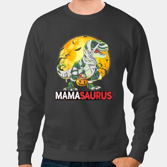 Dinosaur Dino Mammsaurus Halloween dinosaur Trex mummy pumpkin Sweatshirts