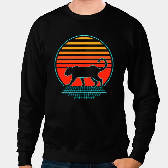 Cheetah Gift Retro 70 s Style For Men vintages Cheetah Sweatshirts