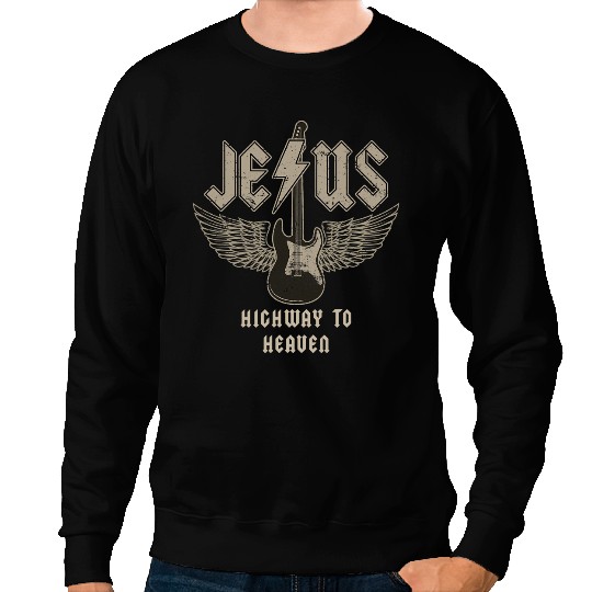 Christian Jesus Rock and Roll Christian Music Worship Bible Verse Sweatshirts