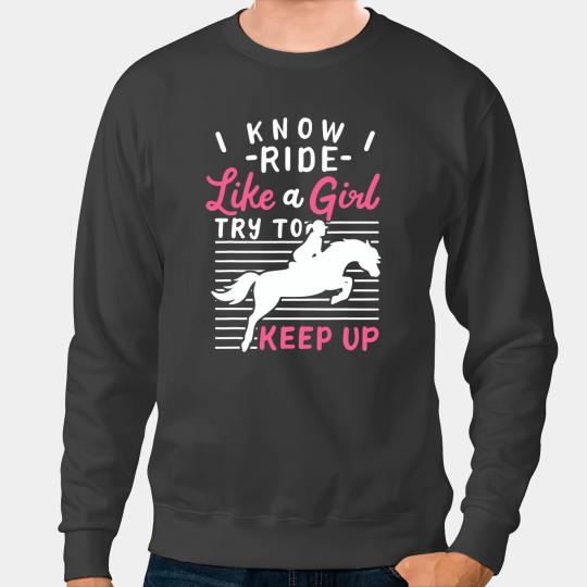 BARREL RACING Barrel Racer Rider girl Sweatshirts
