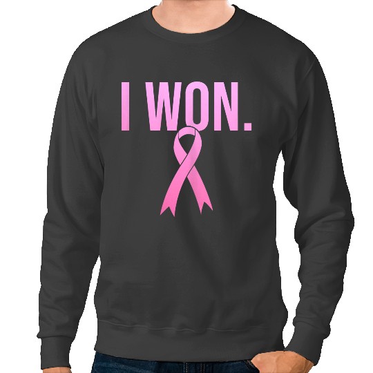 BC Womens I Won Breast Cancer Survivor Awareness Month Cancer Sweatshirts