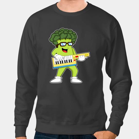 Broccoli Musician Keyboard Music Sweatshirts