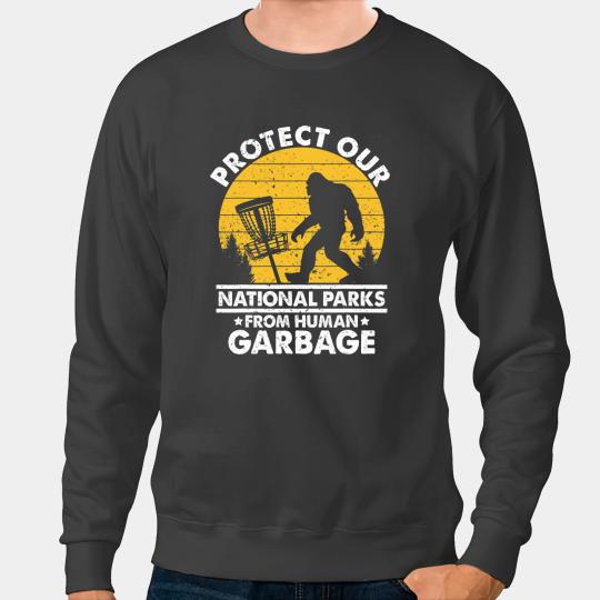 bigfoots Disc Golf Protect Our National Parks Disc Golfing Sweatshirts