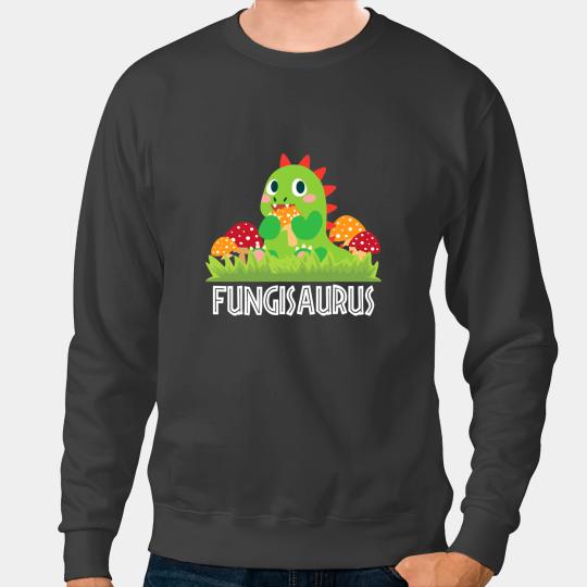 Dinosaur Dino Dino Mushroom Gift Fungi Saurus Trex Mushroom Hunting Mycology Sweatshirts