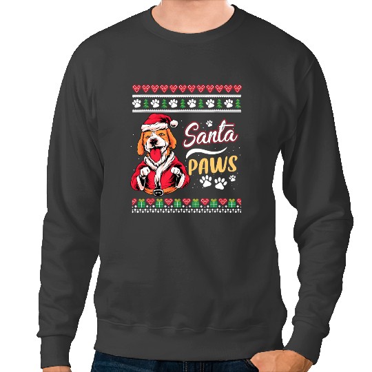 Beagle Dog Funny Santa Paws Christmas 500 Sweatshirts