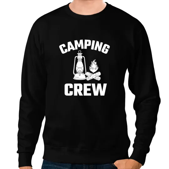 Camping Camp Crew Camper Family Reunion Road Trip Matching Camper Sweatshirts