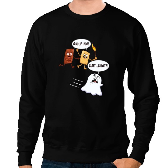 Camping Camp Funny Halloween Camping Smores Smores Marshmallow ghosts Camper Sweatshirts