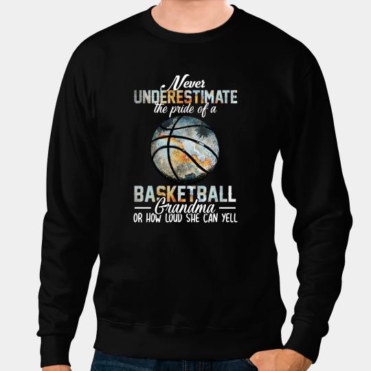 Basketball Gift Coachs The Pride Of A Basketball Grandma Basketball Coach Sweatshirts