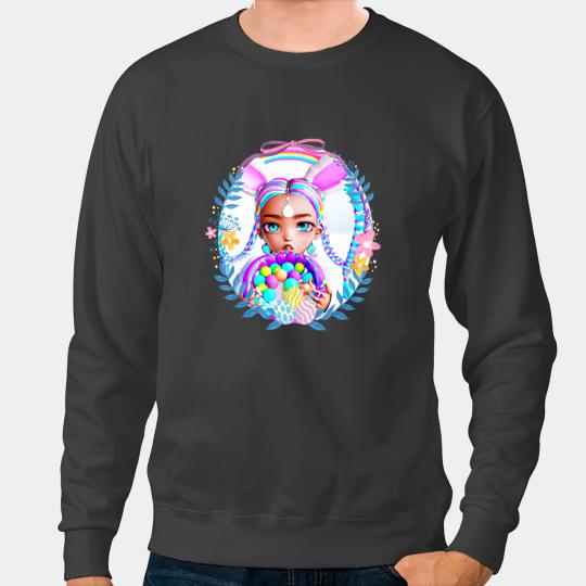Black Girl Magic Easter Bunny Basket Egg Hunt Melanin Sista 3 Sweatshirts