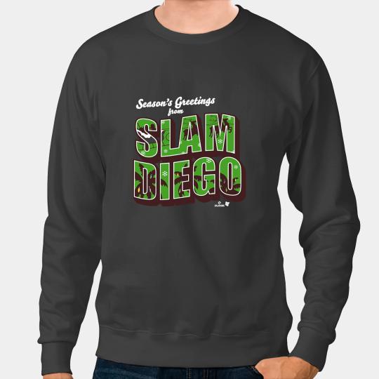 Baseball Gift Seasons Greetings from Slam Diego San Diego Sweatshirts