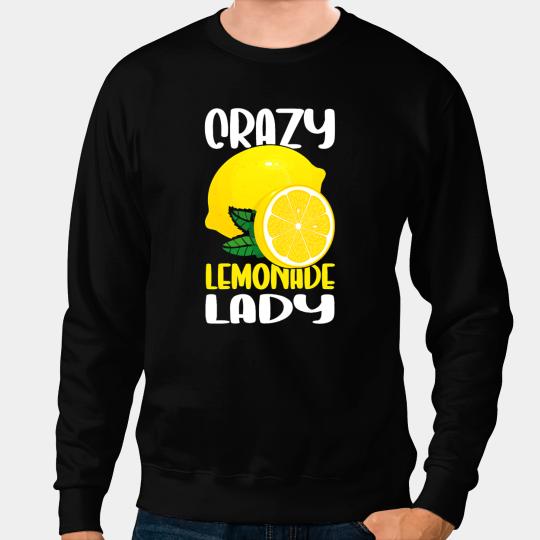crazys Lemonade Lady Summer Time Lemon Drink Sweatshirts