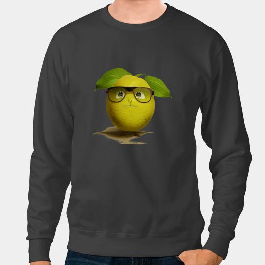 Grumpy Lemon Nerdy Lemon Face Sweatshirts