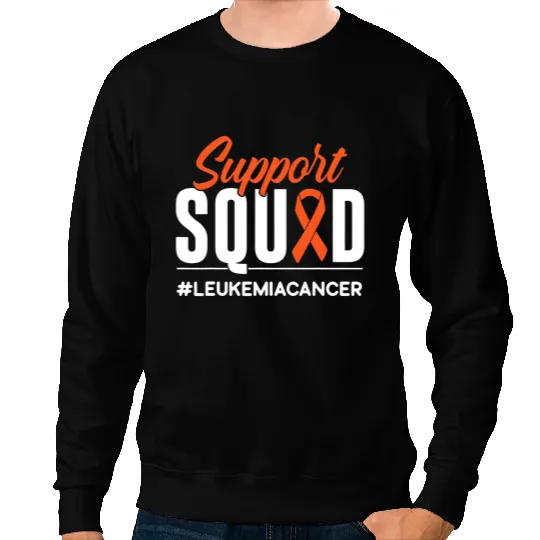 Leukemia Survivor Support Squad Leukemia Cancer Awareness Gift Sweatshirts