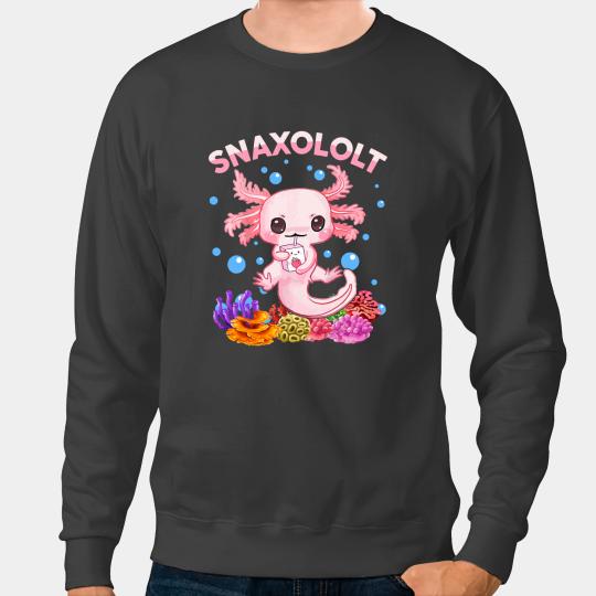 Axolotls Animals SnAxolotls Axolotls Strawberry Milk Kidsn Girl Amphibian 309Axo Sweatshirts
