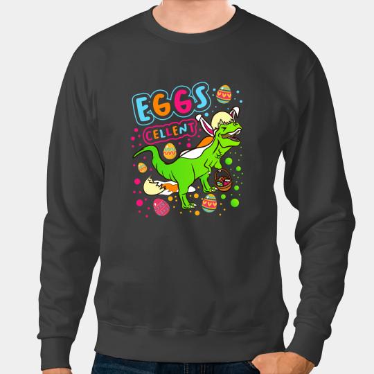 Dinosaur Dino eggs cellent easter day sunday chocolate egg dinosaur dino Sweatshirts