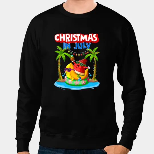 Christmas In July Watermelon xmass Summer Men Women Kids Sweatshirts