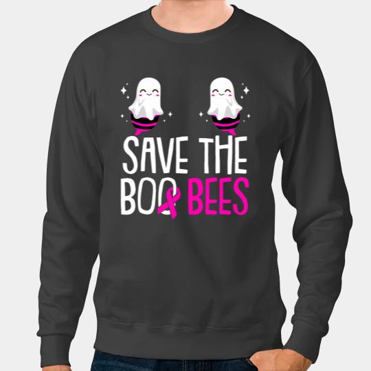 BC Save The Boo Bees Breast Cancer Awareness Halloween Outfit Cancer Sweatshirts