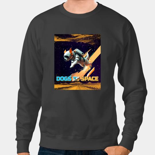 Astronomy Lover Astronaut Dog In Space Travel Galaxy Astronomy Dog Lovers Sweatshirts