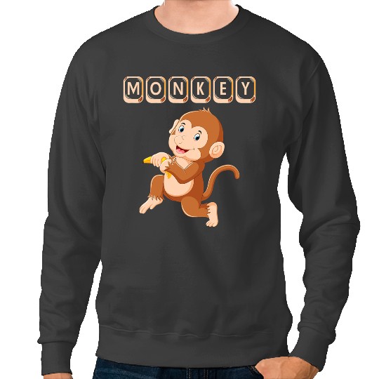 Jungle Animal Chimpanzee Zoo Monkey Sweatshirts