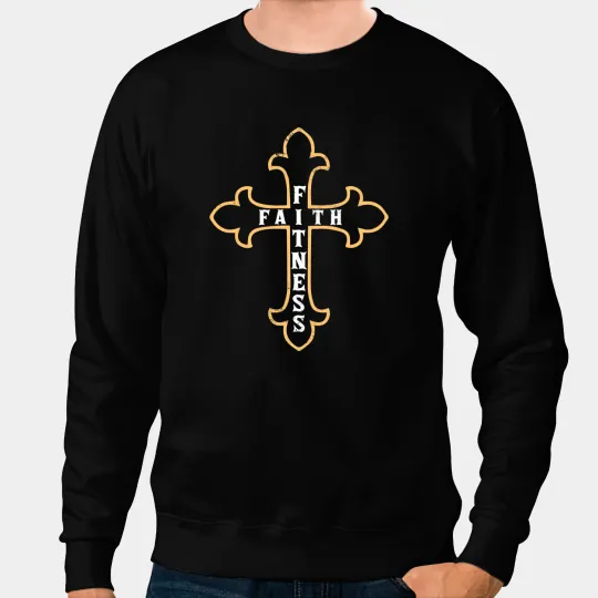 Christian Workout Training Religious Christian Faith Fitness Sweatshirts