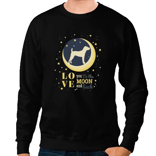 Love Jack Russell Terrier Dog To The Moon Sweatshirts