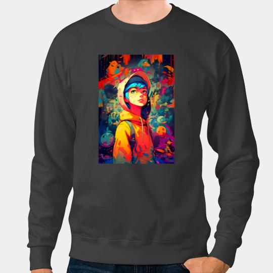 Anime Girl Manga Lofi Aestethic Japan Waifu Hip Hop Jazz 1 Sweatshirts