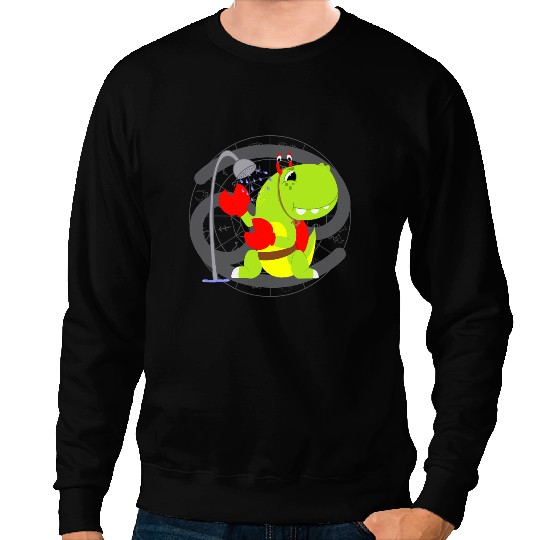 Dinosaur Dino Cute Cancer Zodiac Sign Astrology TRex Dinosaur Horoscope 1 Sweatshirts