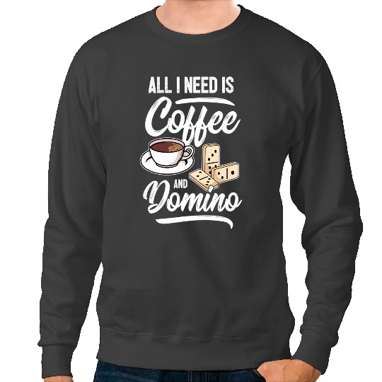 CF Coffee Domino Player Dominoes Game Coffee Drinker Caffeine Sweatshirts