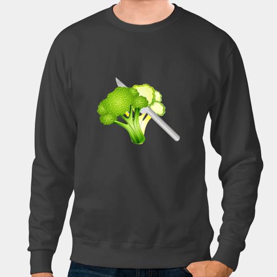 Bright green broccoli rose illustration Sweatshirts