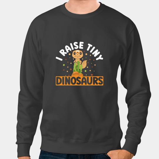 Dino I Raise Tiny Dinosaurs Reptile Leopard Gecko Lover 1 Sweatshirts