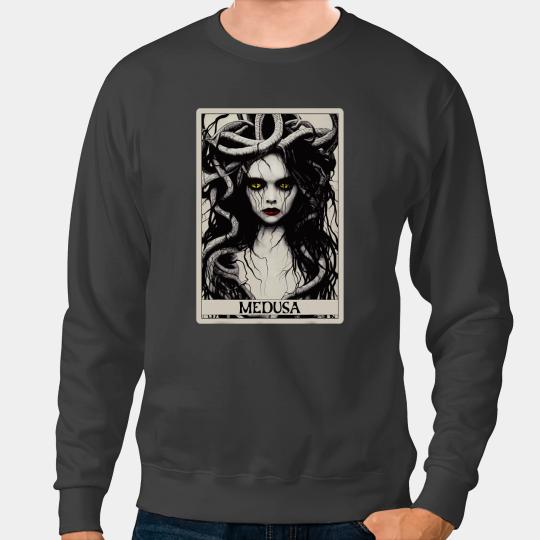 Greek Mythology Medusa Tarot Card Sweatshirts