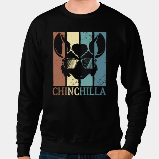 Chinchillas vintages Wool Mouse Chinchilla Chinchillas Retro Rodent 6 Sweatshirts