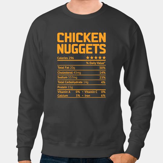 Chicken Poultry Nuggets Nutrition Facts Thanksgiving Christmas 56 Sweatshirts