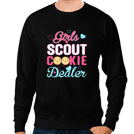Cookie Lovers Girls Scout Cookie dealers Funny Cookie Sweatshirts