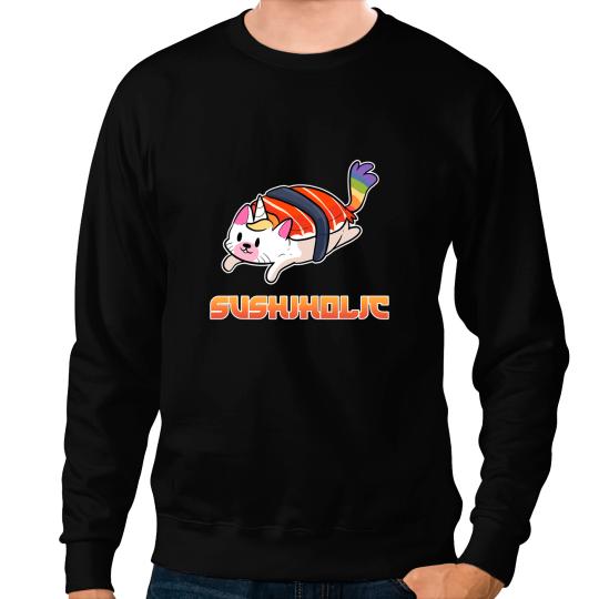 Cat Paws Sashimi Japanese Food Chef Sushi Cat Unicorn Sweatshirts